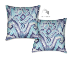 Indigo Pattern I Outdoor Decorative Pillow