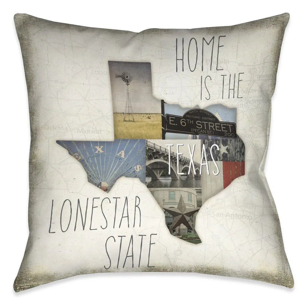Home is Texas Indoor Decorative Pillow