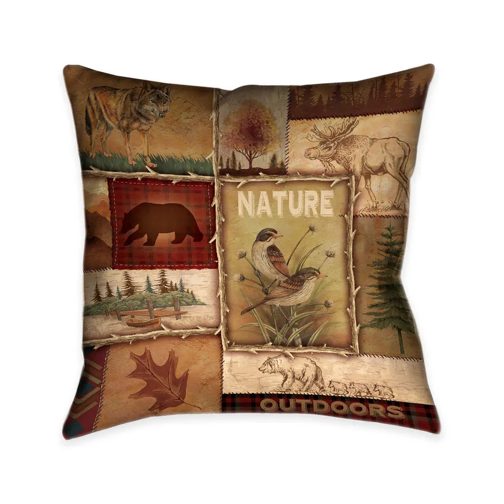 Lodge Collage II Indoor Decorative Pillow 