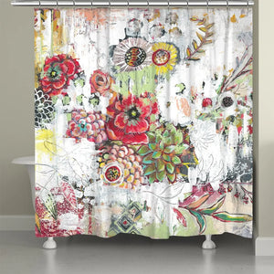 Abstract Bouquet Shower Curtain