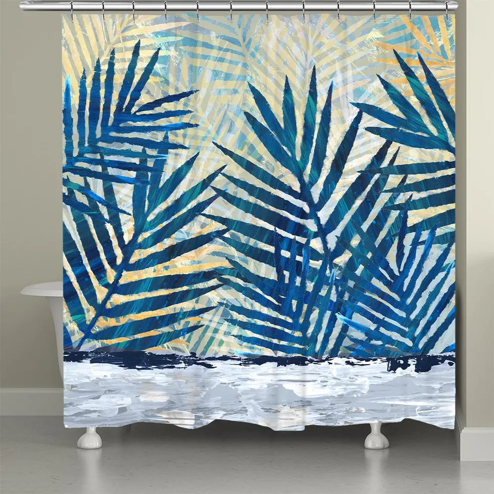 Abstract Palm Shower Curtain