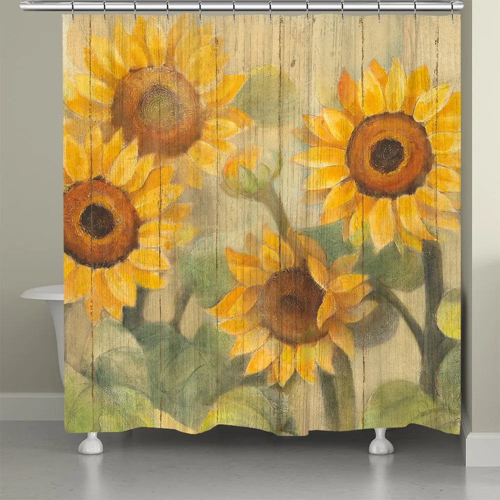 Farmhouse Sunflowers Shower Curtain
