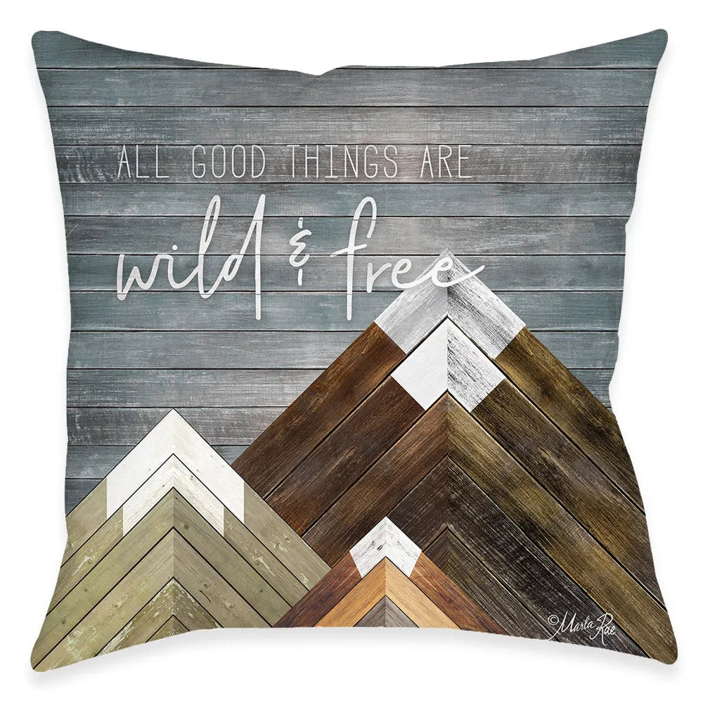 All Good Things Outdoor Decorative Pillow