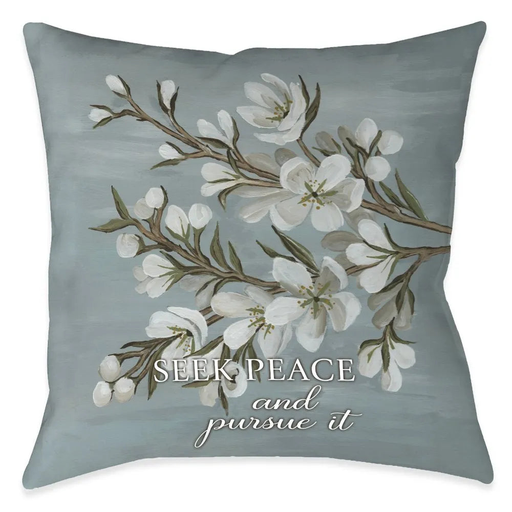 Be Done In Love Peace Outdoor Decorative Pillow
