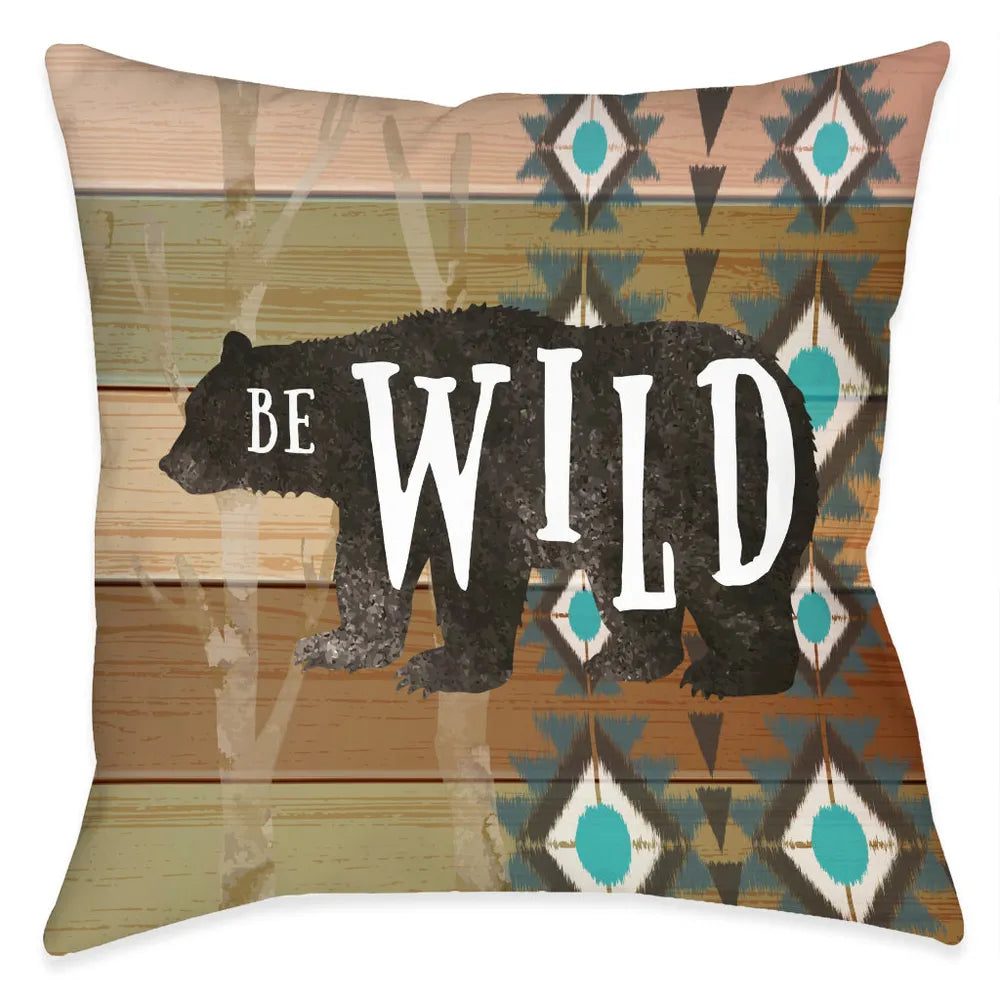 Be Wild Outdoor Decorative Pillow