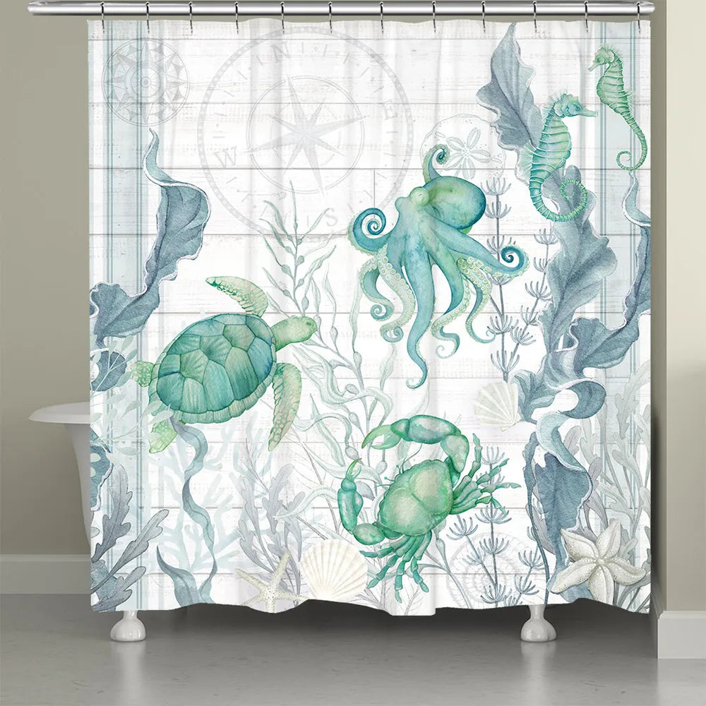 Beach Therapy Friends Shower Curtain
