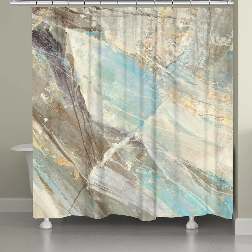 Mineral Blue Shower Curtain 