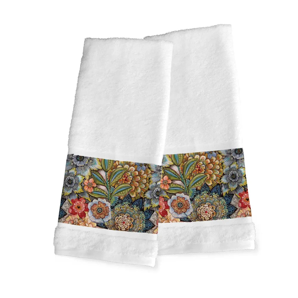 Boho Bouquet Hand Towels
