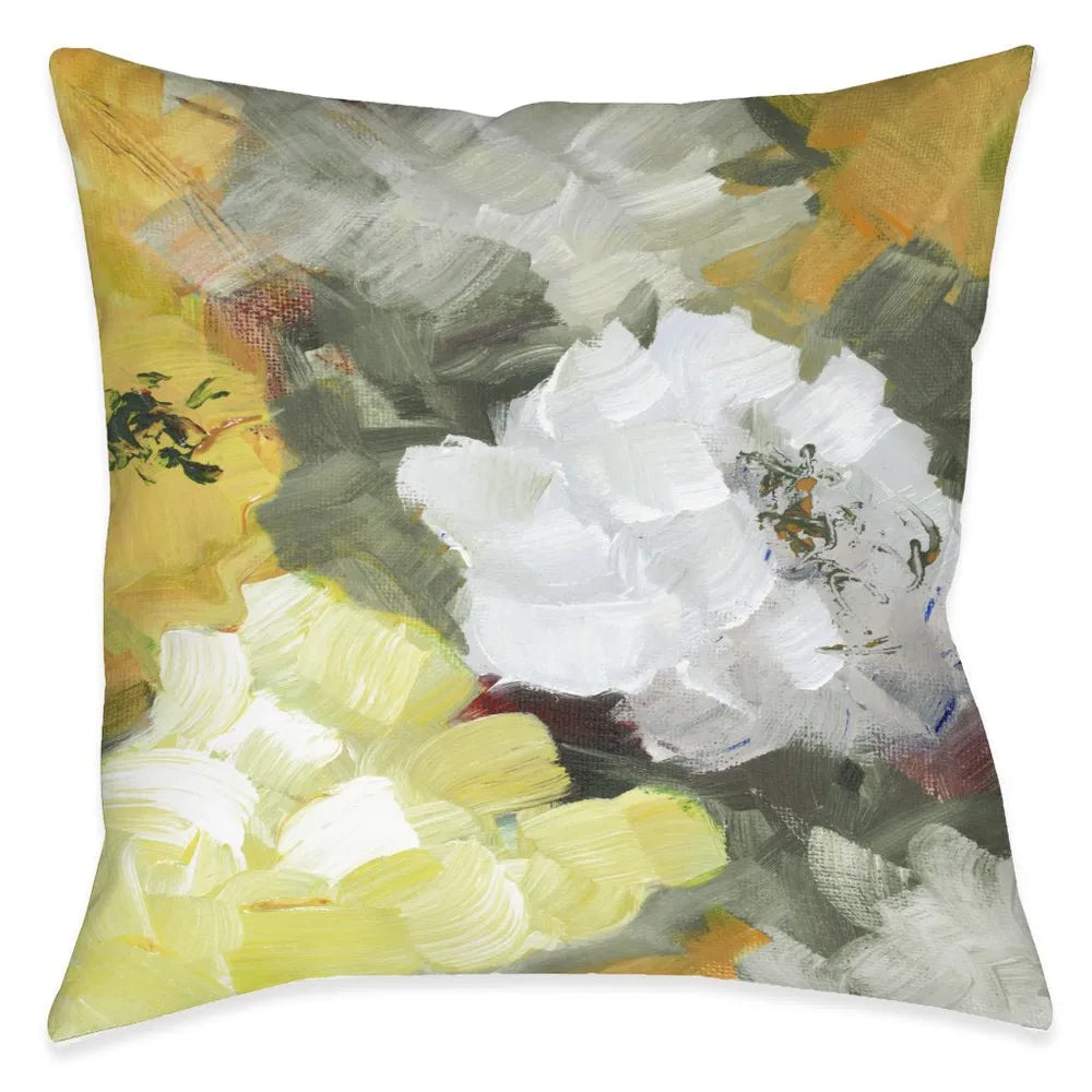 Brushed Florals Meadow Outdoor Decorative Pillow