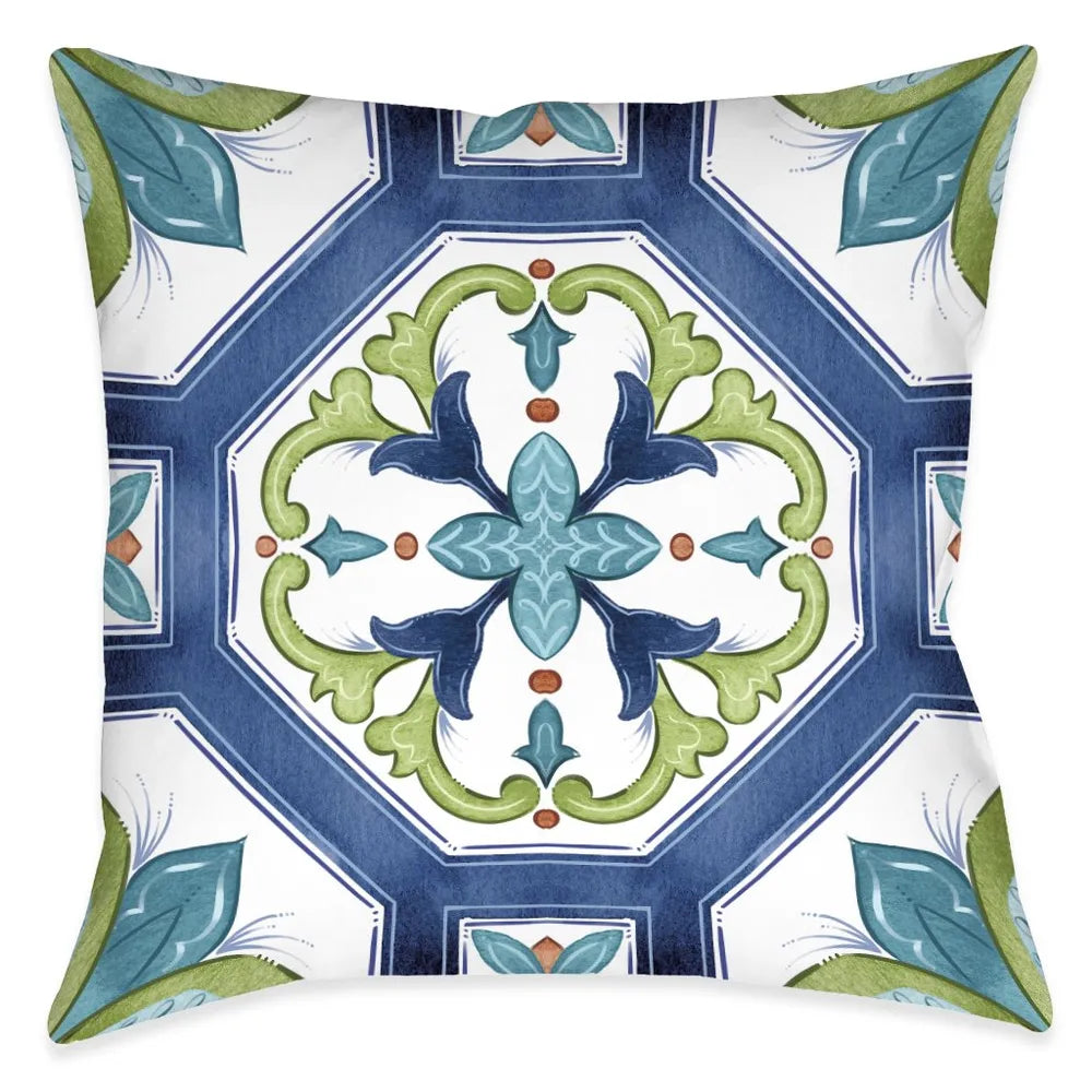 Callisto Tiles Bloom Outdoor Decorative Pillow