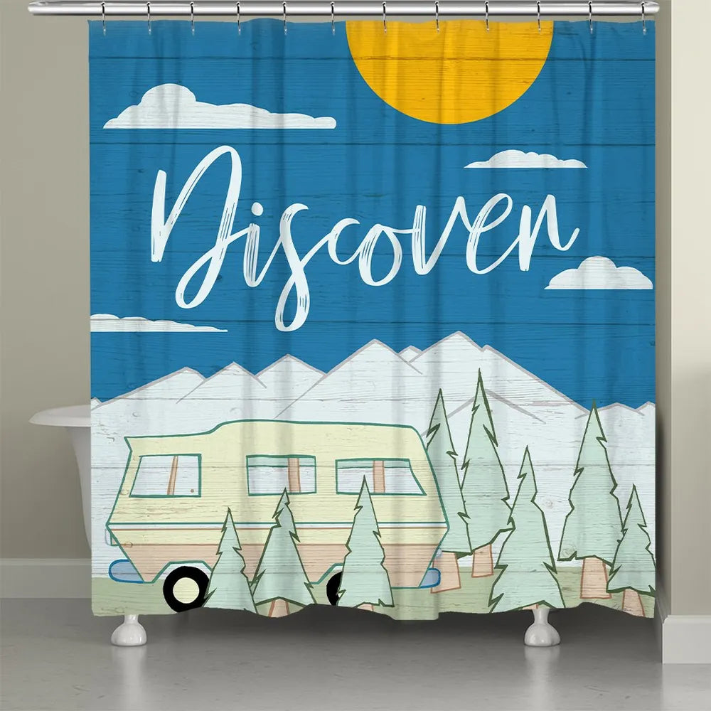Camping Discover Shower Curtain