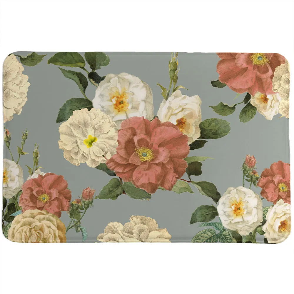 Claire Floral Memory Foam Rug
