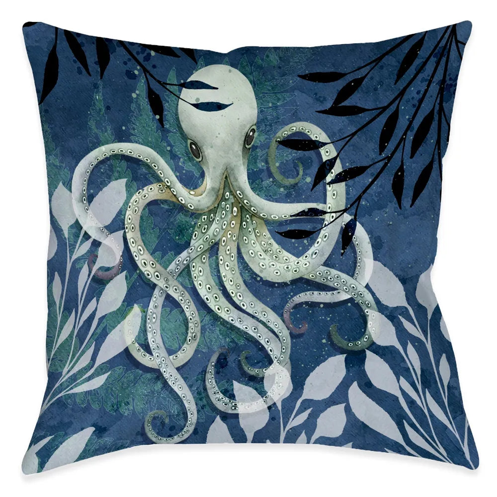 Coastal Friends Octopus Outdoor Decorative Pillow