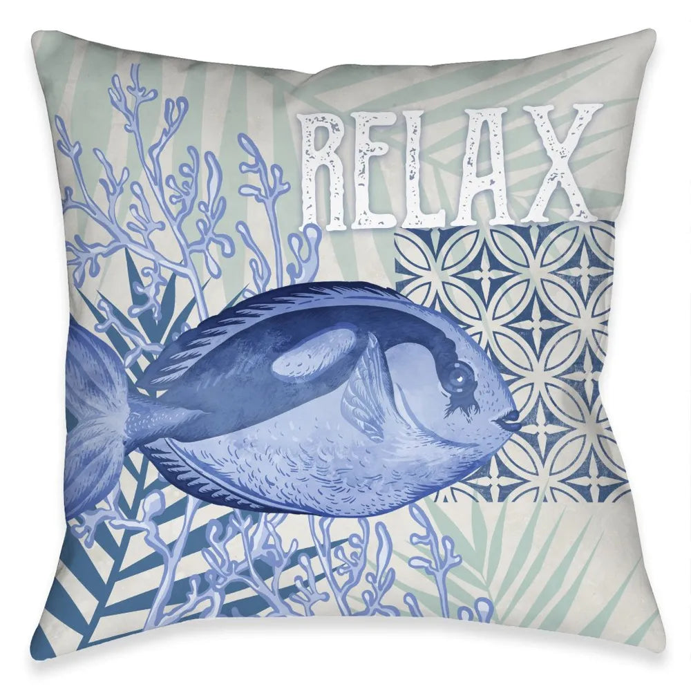 Coastal Spa Relax Indoor Decorative Pillow
