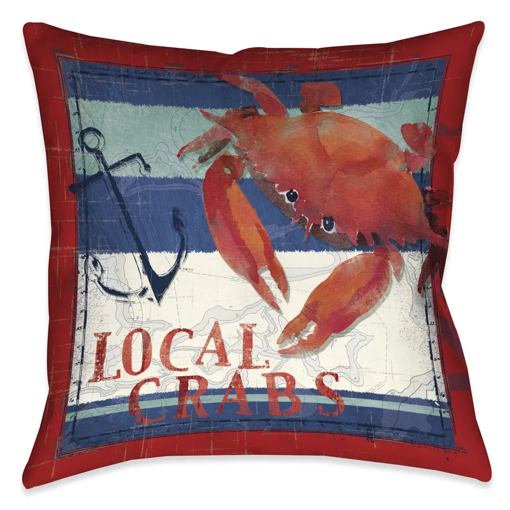 Deep Sea Crab Indoor Decorative Pillow