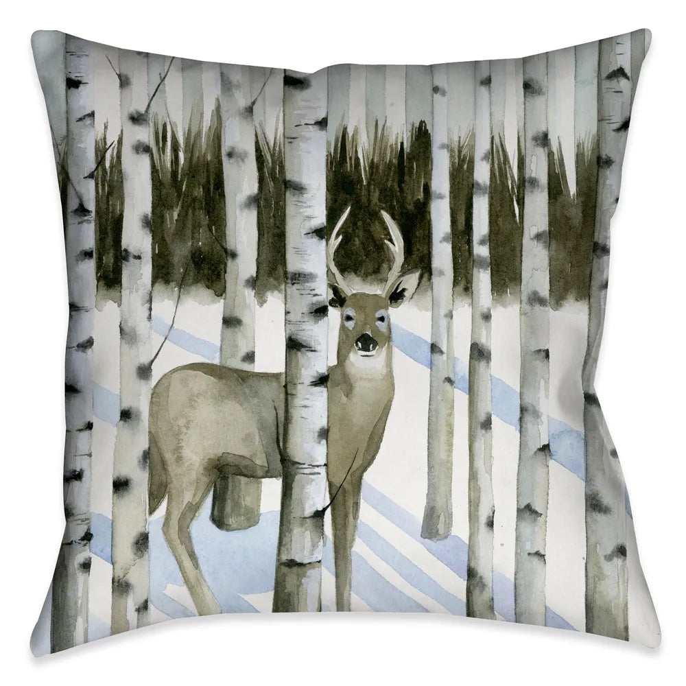 This beautifully rendered deer among birch trees landscape is well suited for anyone with a sophisticated appreciation for nature. 