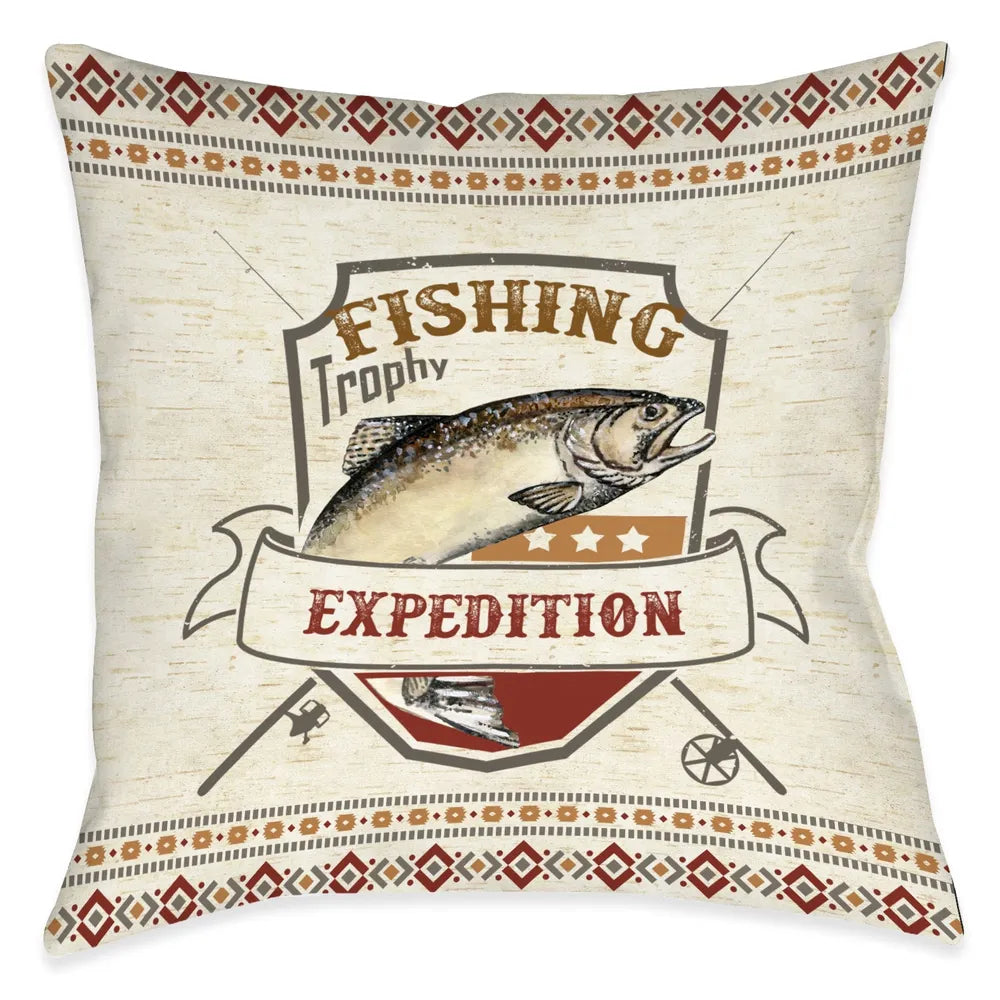 Fishing Expedition Indoor Decorative Pillow
