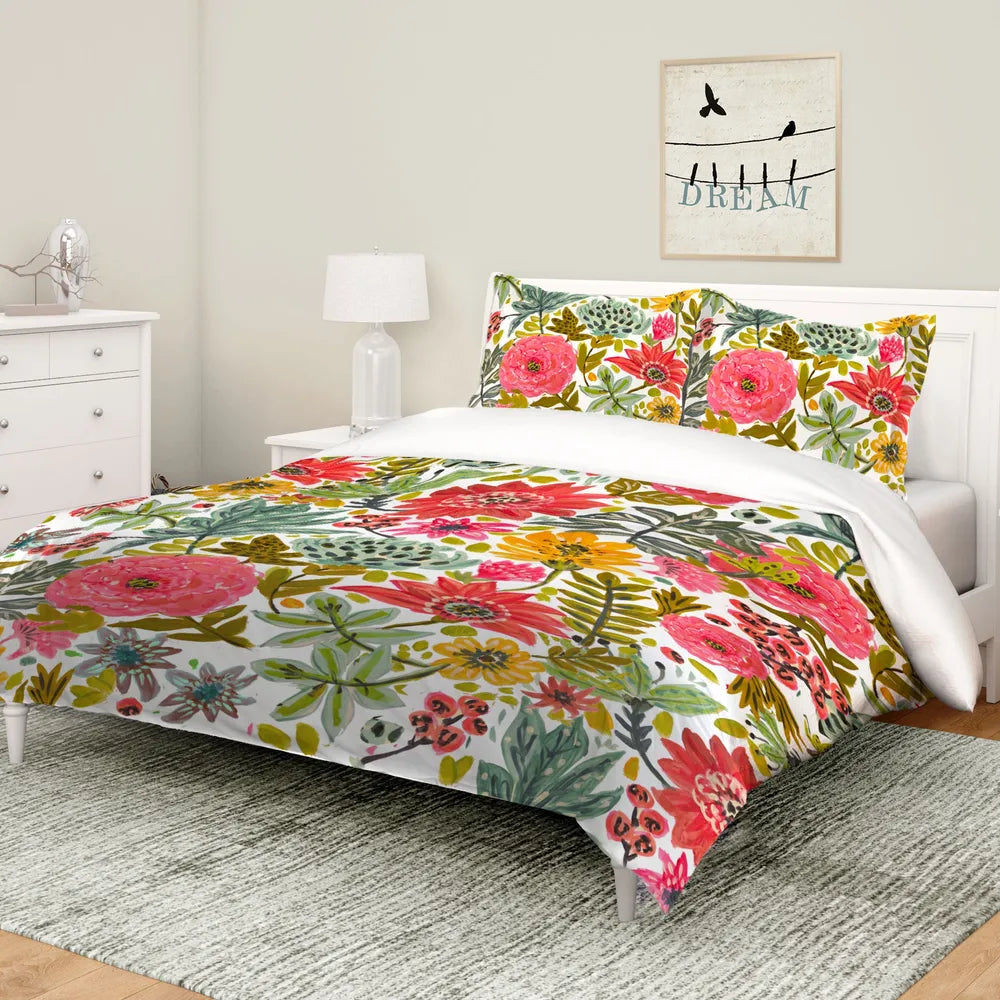Succulent Floral Comforter