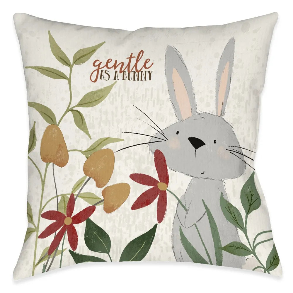 Forest Family Gentle Indoor Decorative Pillow