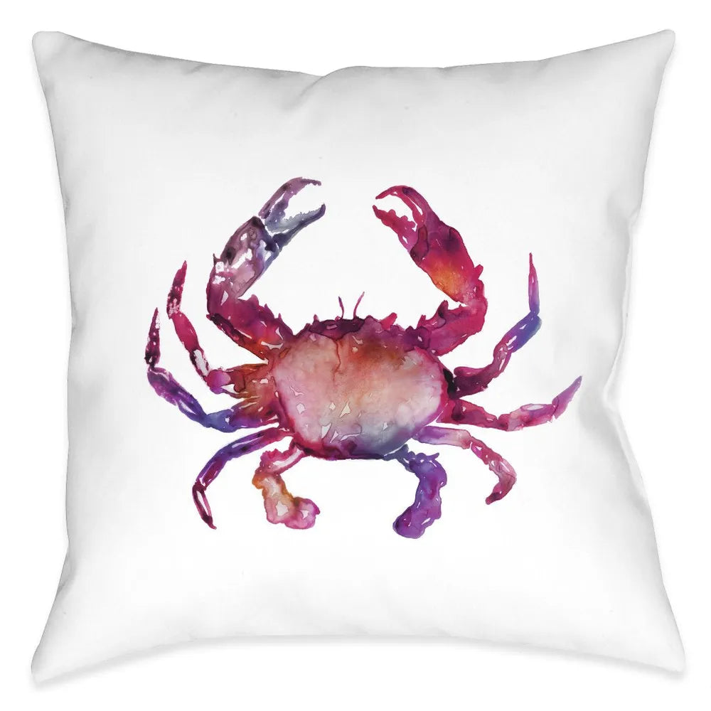 Galaxy Crab Outdoor Decorative Pillow