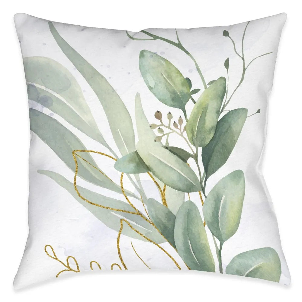 Green Gables Blooms Outdoor Decorative Pillow