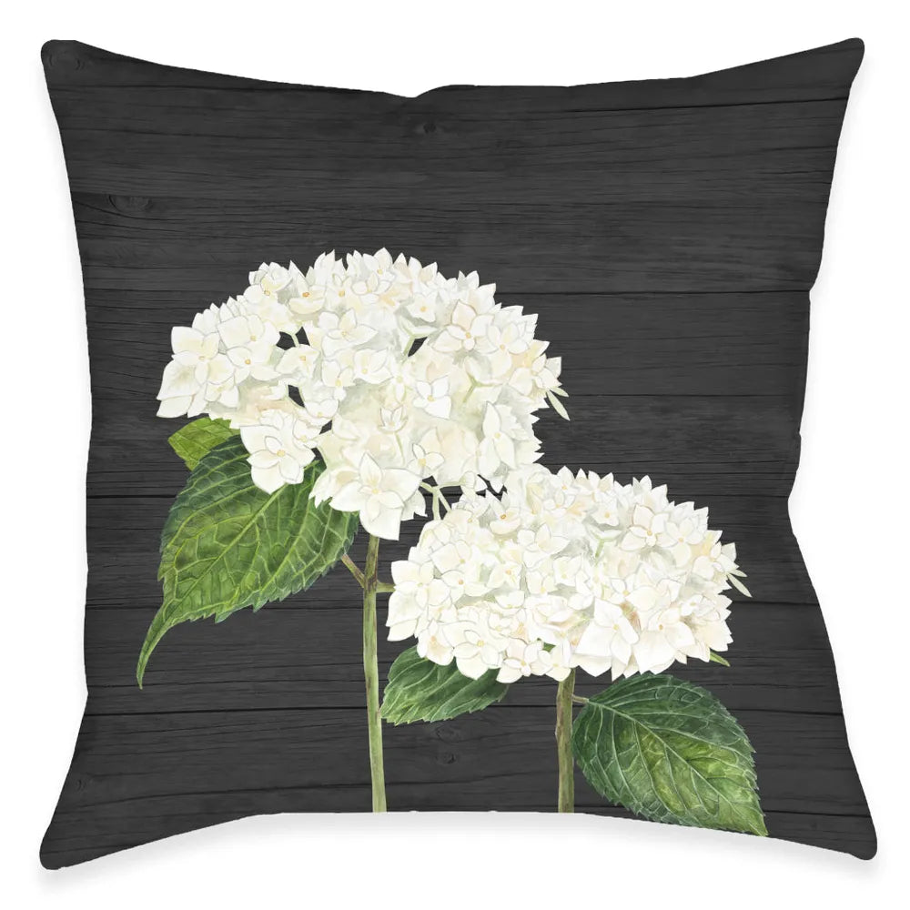 Hydrangea Bunch Outdoor Decorative Pillow