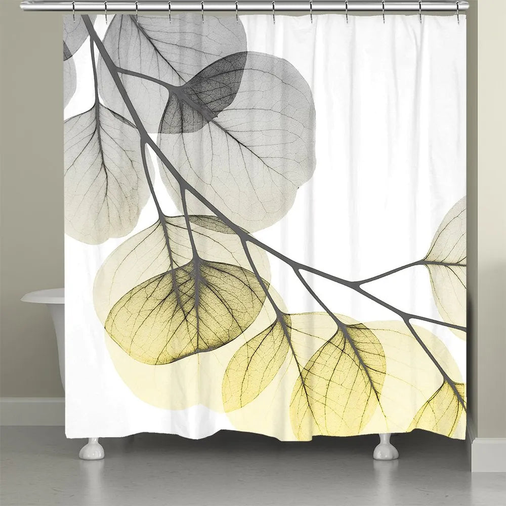 Illuminating Eucalyptus Shower Curtain