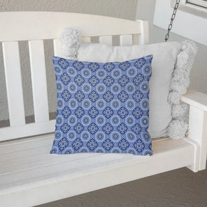 kathy ireland® HOME Indochine Mosaic Indigo Outdoor Decorative Pillow