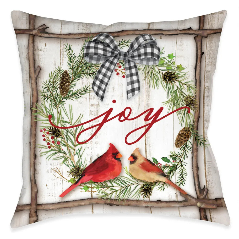 Joyful Cardinal Indoor Decorative Pillow