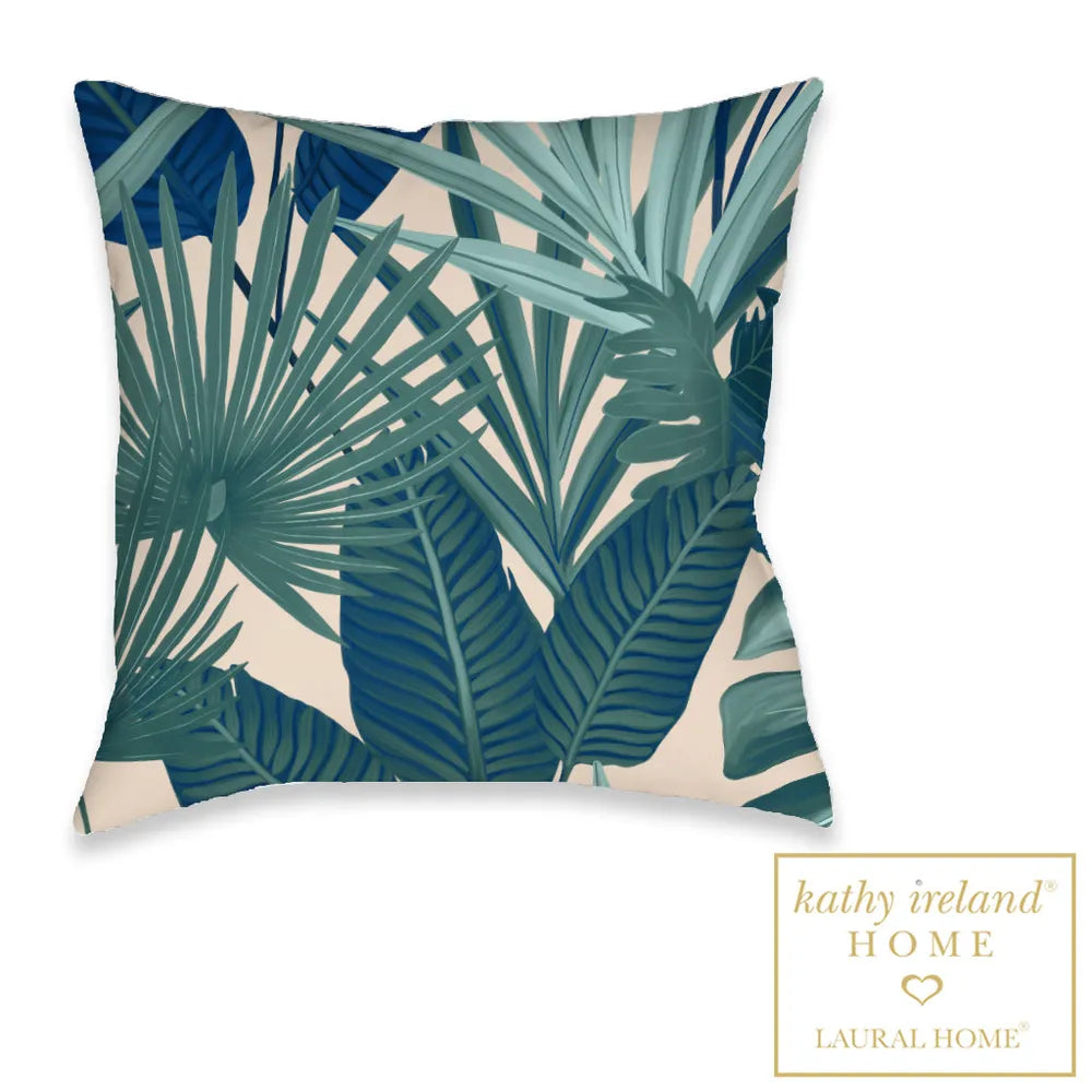 kathy ireland® HOME Palm Court Royal Outdoor Decorative Pillow