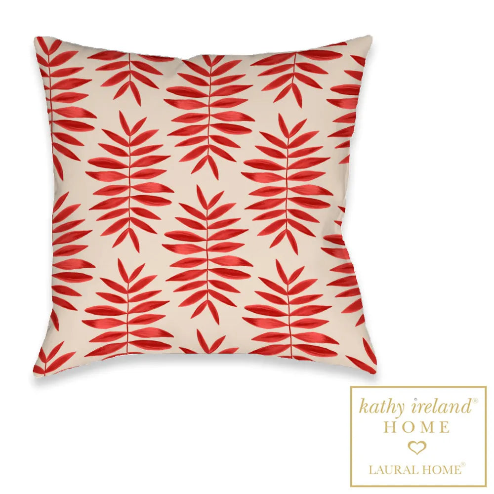 kathy ireland® HOME Palm Fern Outdoor Decorative Pillow