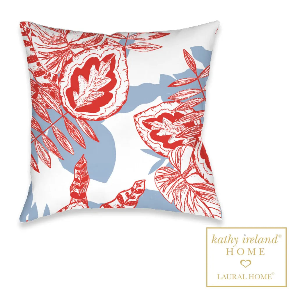 kathy ireland® HOME Palm Scarlett Indoor Decorative Pillow