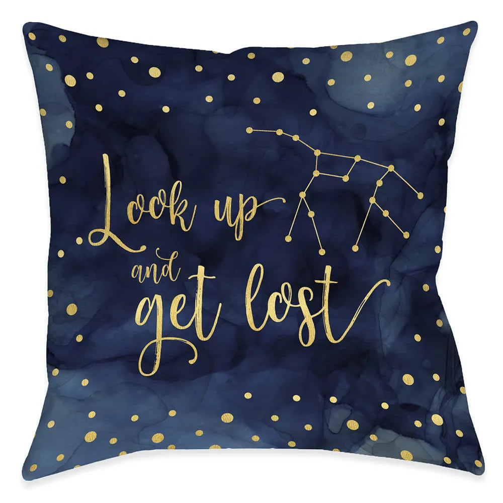 Look Up and Get Lost Indoor Decorative Pillow