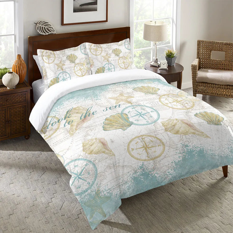 Look to the Sea Duvet Cover 