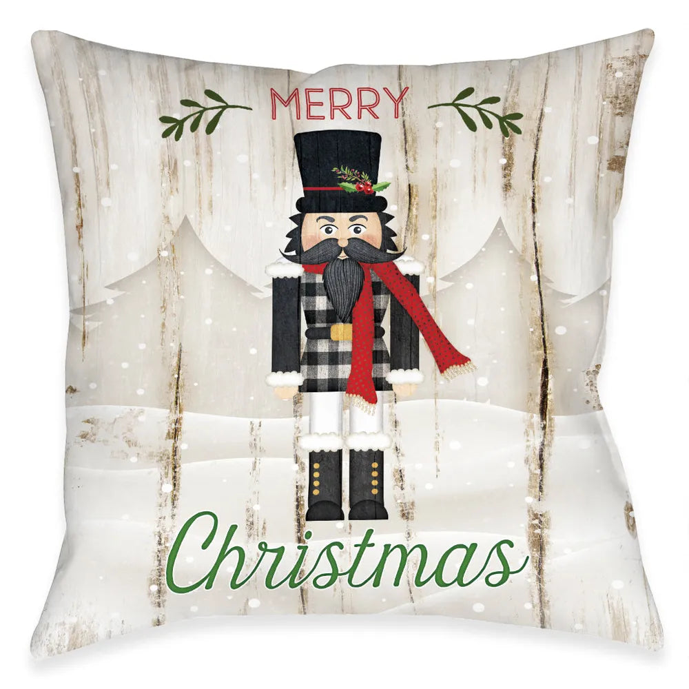 Nutcracker Christmas Merry Indoor Decorative Pillow