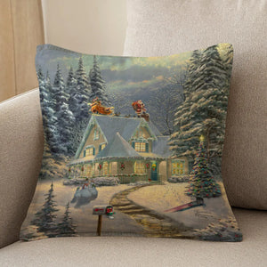 Thomas Kinkade Midnight Delivery Indoor Decorative Pillow