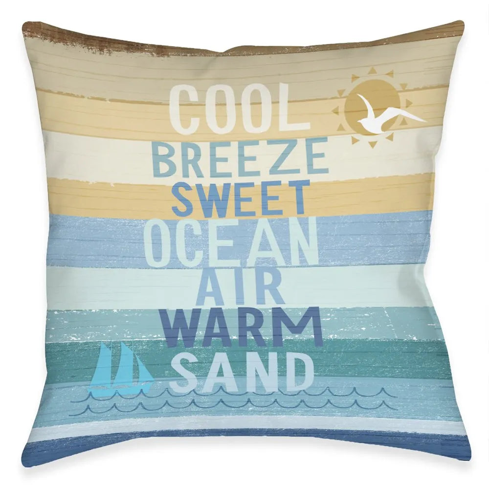Ocean Air Outdoor Decorative Pillow