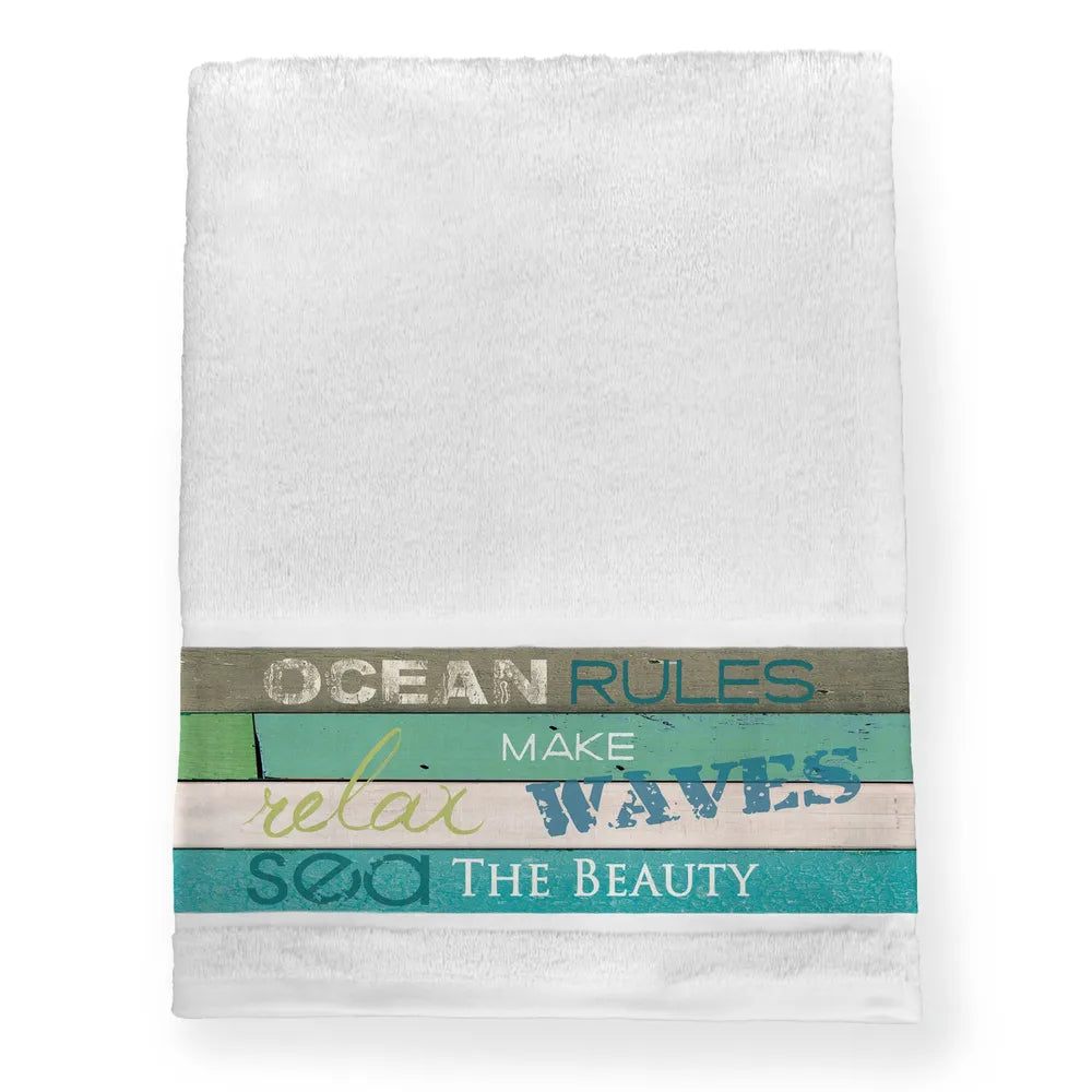 Ocean Rules Bath Towel 