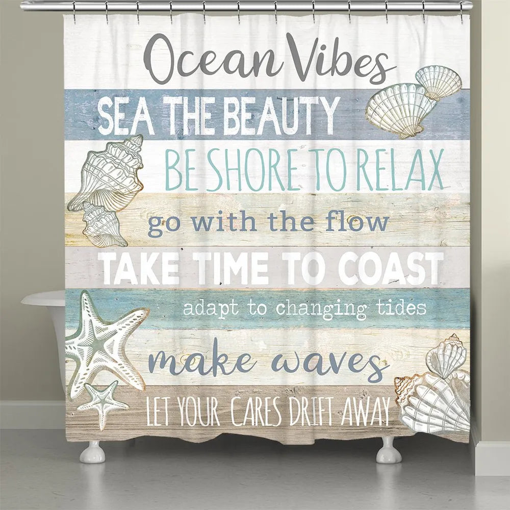 Ocean Vibes Shower Curtain