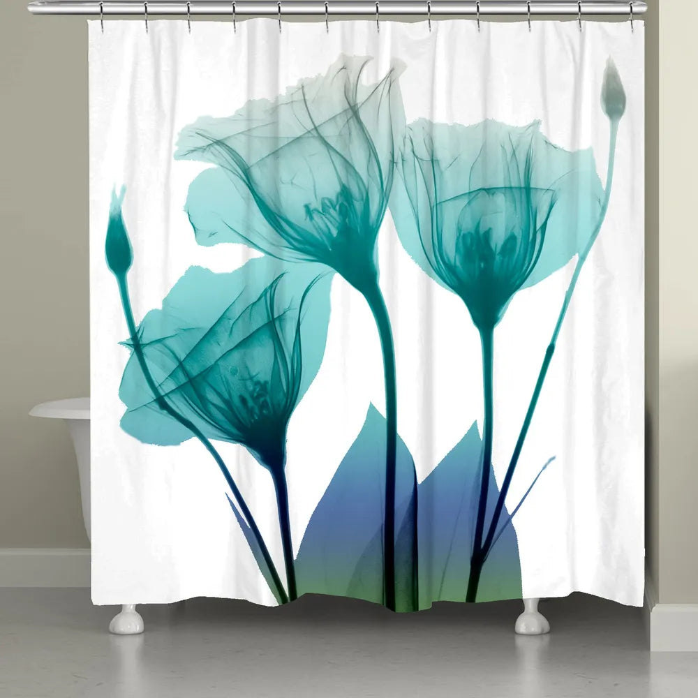 Ombre Bloom Shower Curtain 