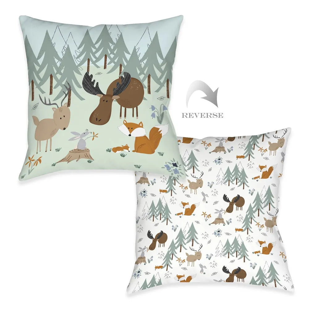 Outdoor Critters Woods Indoor Decorative Pillow
