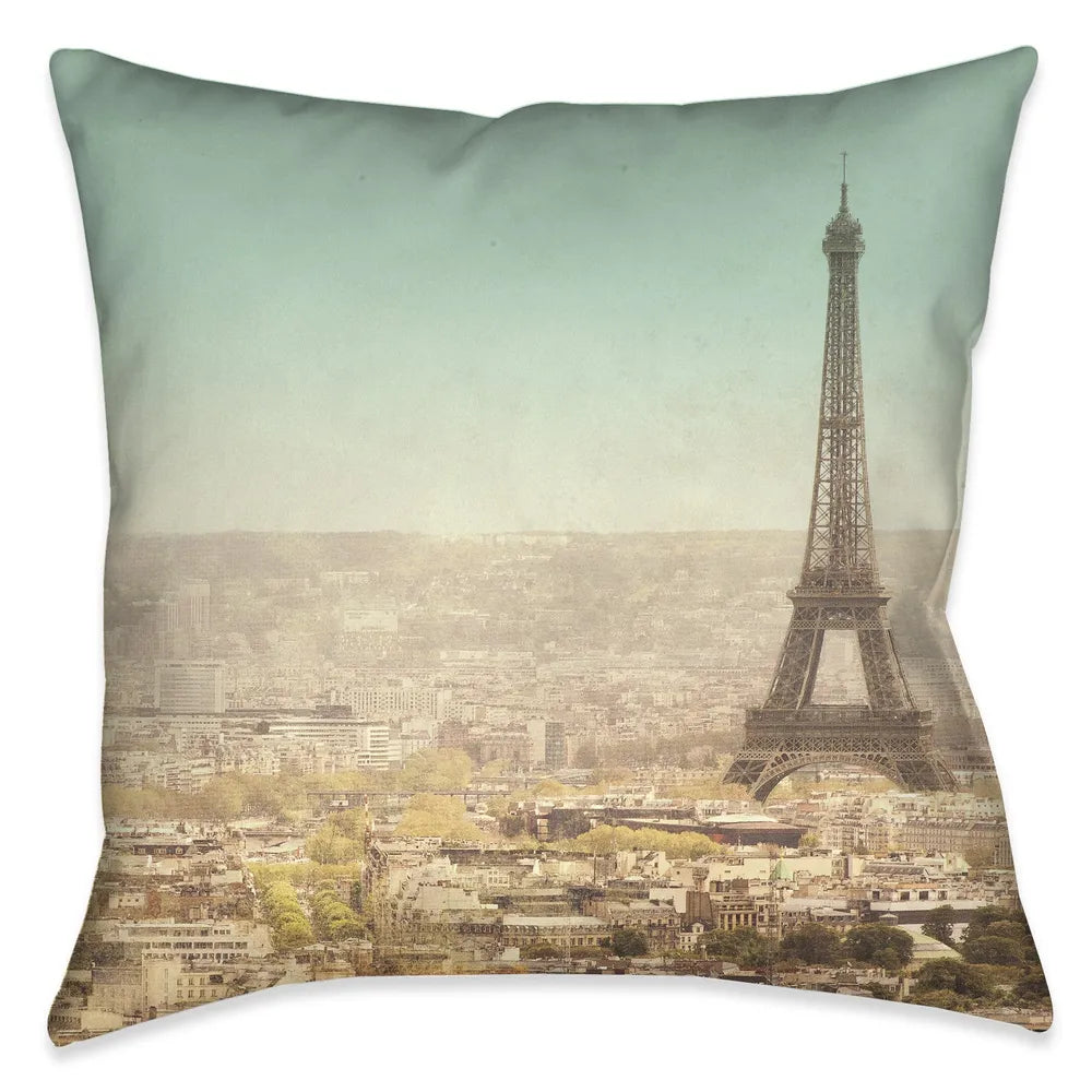 Eiffel Tower Landscape Pillow