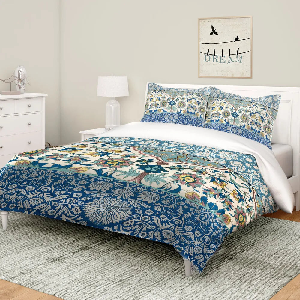 Royal Blue Bohemian Tapestry Comforter