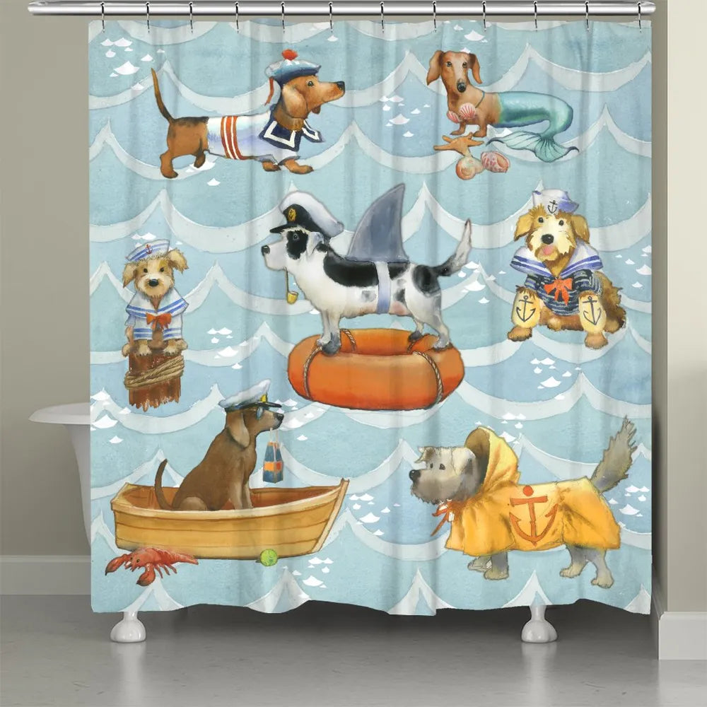 Salty Dogs Shower Curtain