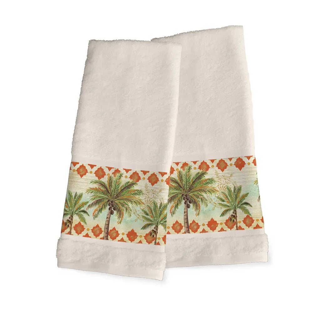 Spice Palm Hand Towels 