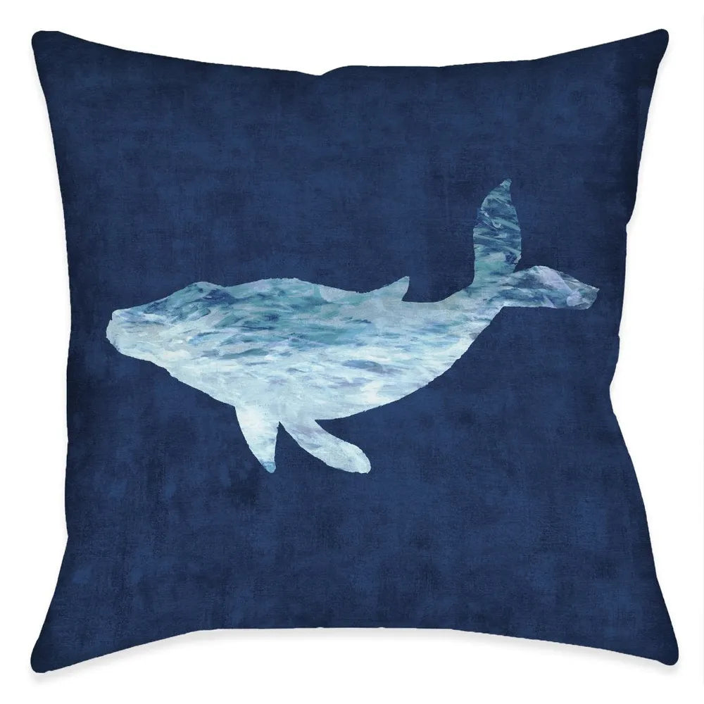 The Abyss Whale Outdoor Decorative Pillow