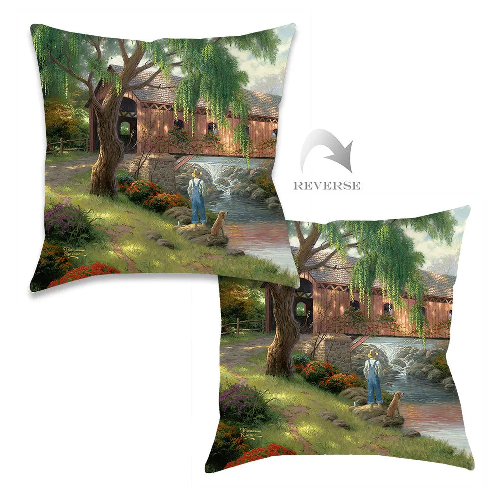 The Old Fishin' Hole Indoor Decorative Pillow