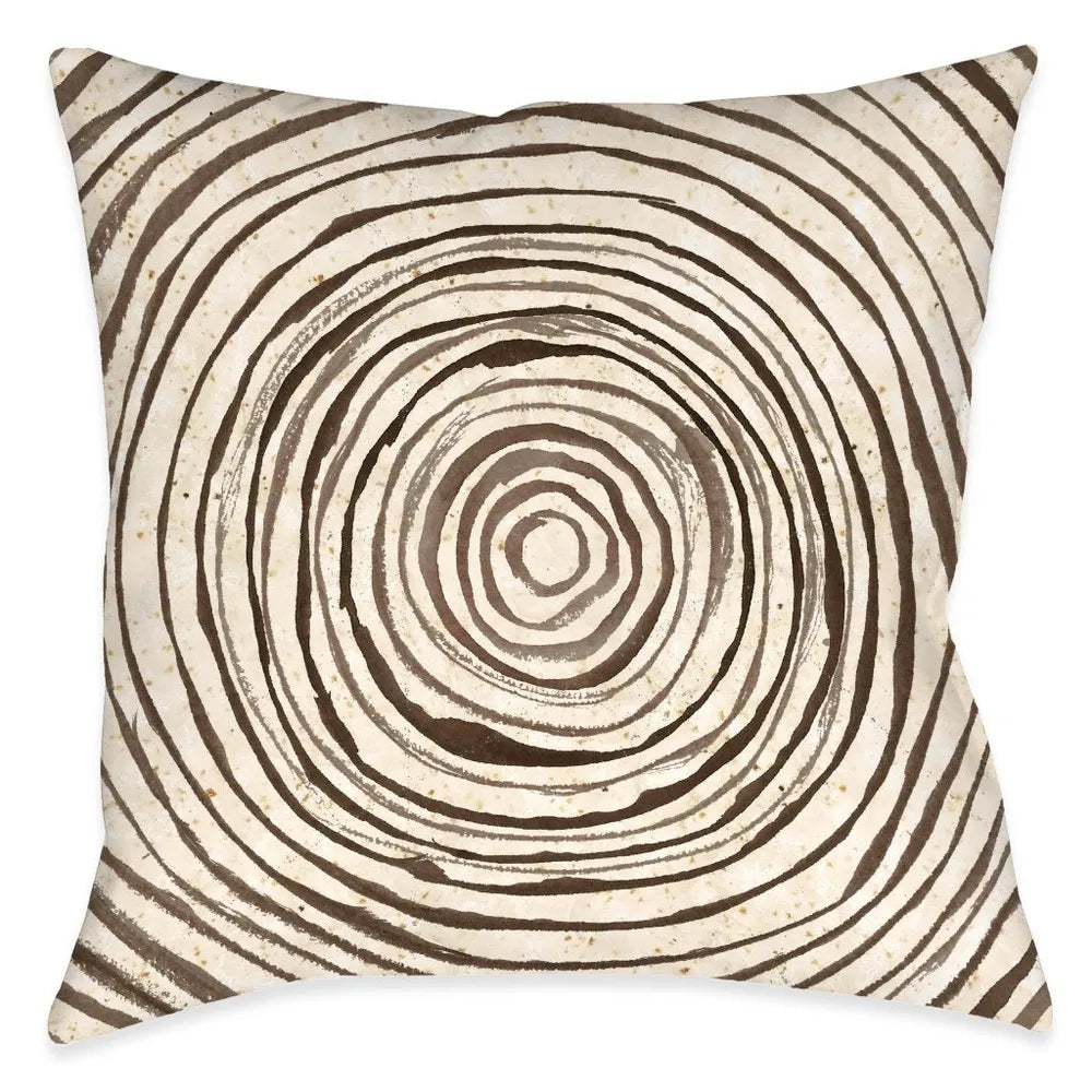Tribal Texture Circle Outdoor Decorative Pillow