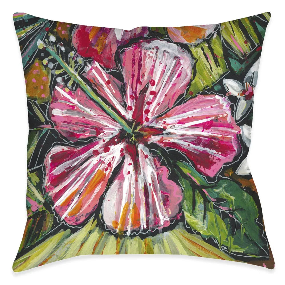 Tropical Burst Floral Indoor Decorative Pillow