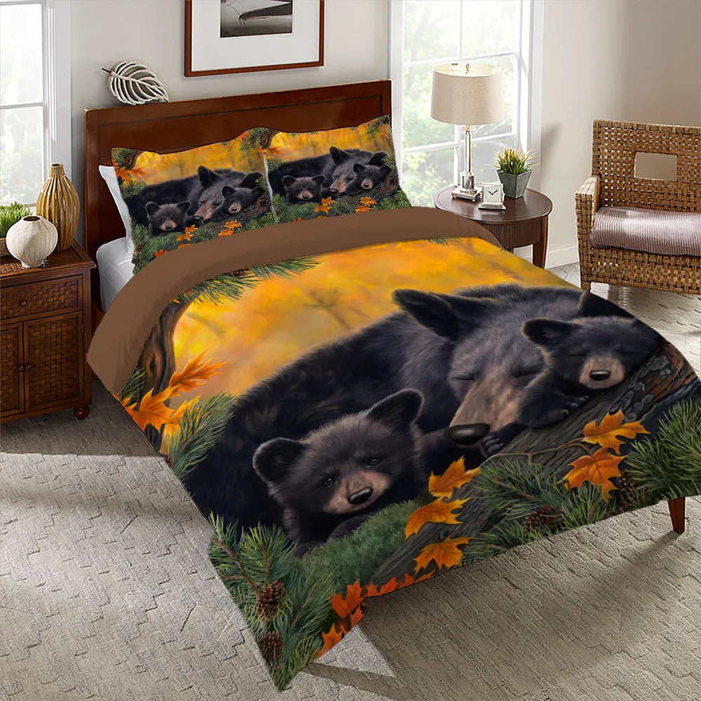 Warm Cozy Bear Comforter Set